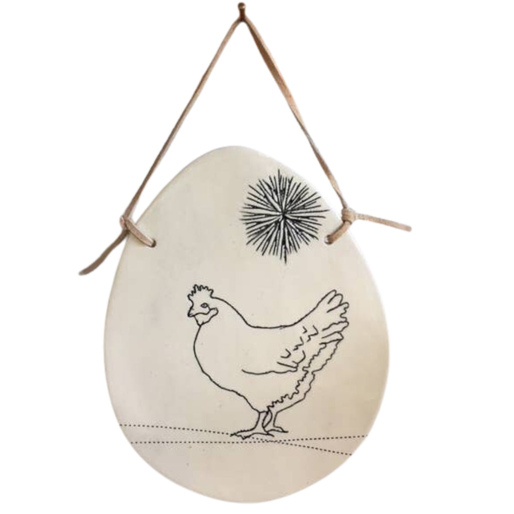 Chicken Ceramic Wall Hanging - The Regal Find