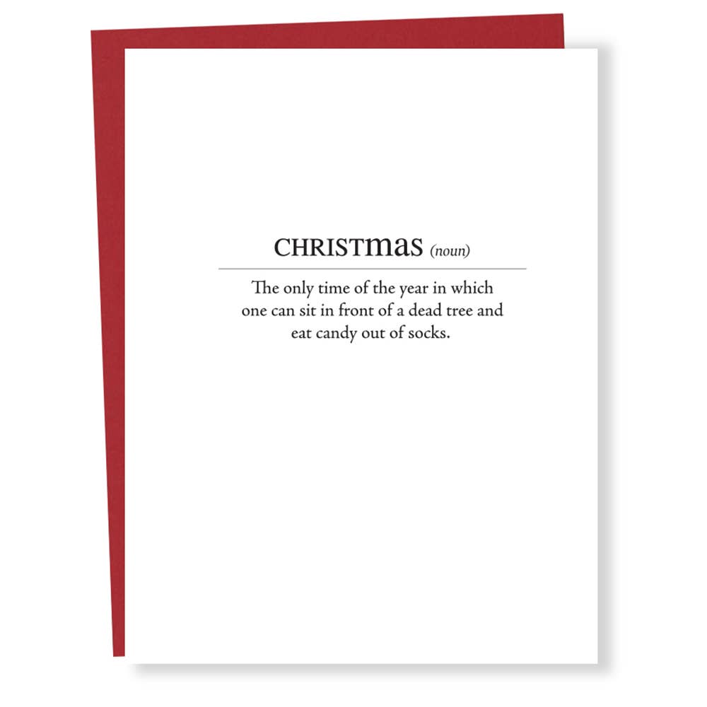 Christmas Definition Card - The Regal Find