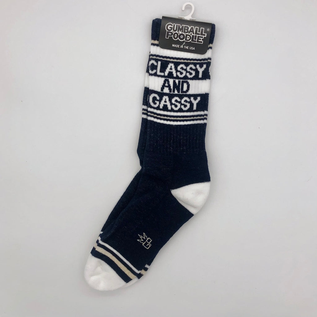 Classy And Gassy Gym Crew Socks - The Regal Find