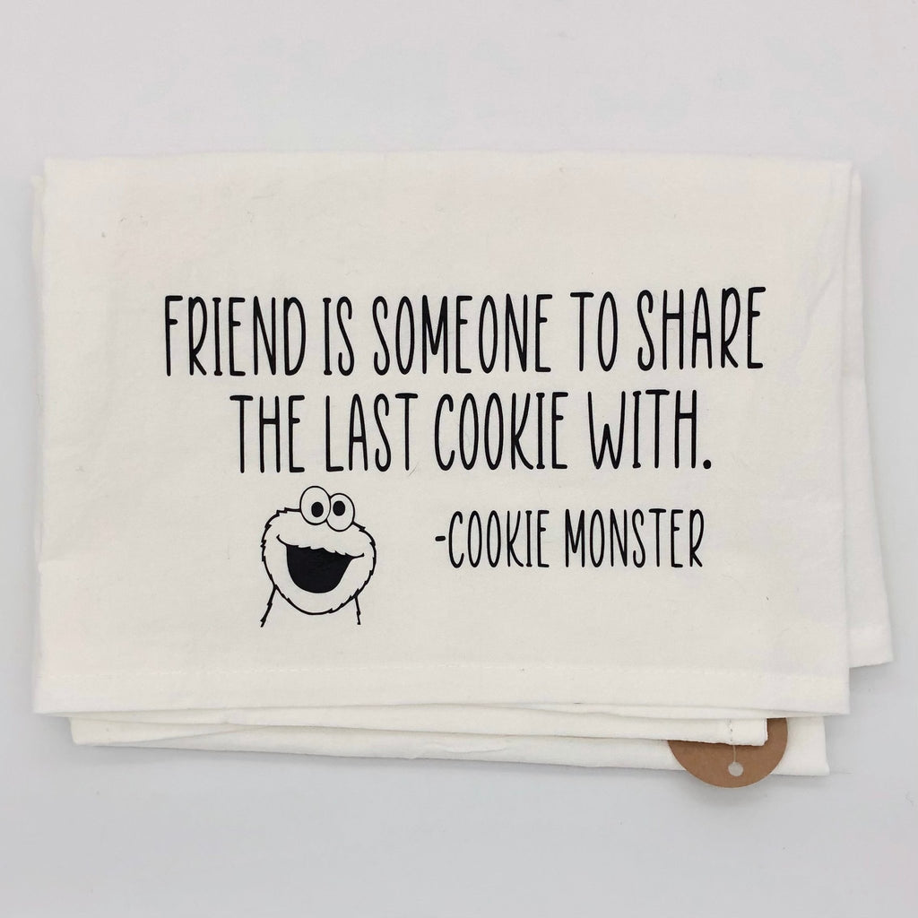 Cookie Monster Quote Dish Towel - The Regal Find