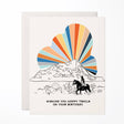 Cosmic Cowboy Birthday Card - The Regal Find