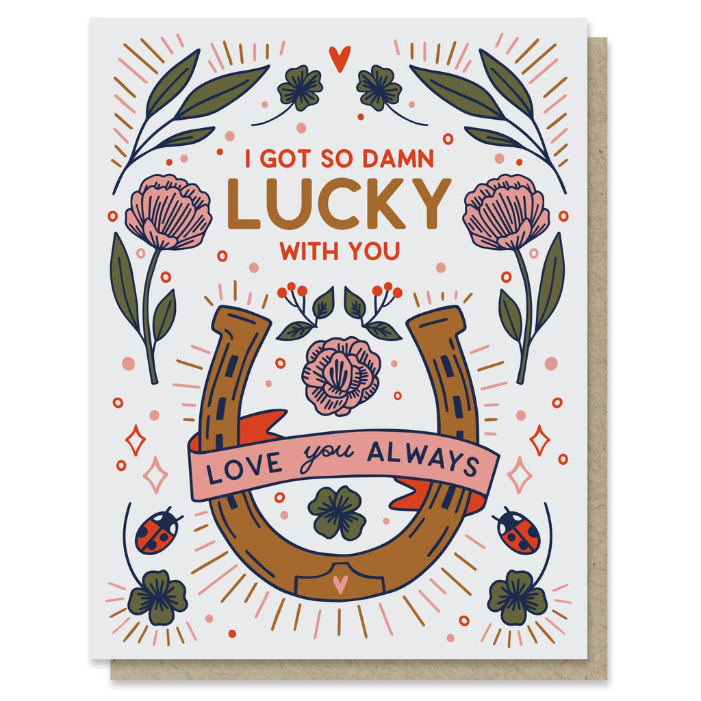 Damn Lucky Love Card - The Regal Find
