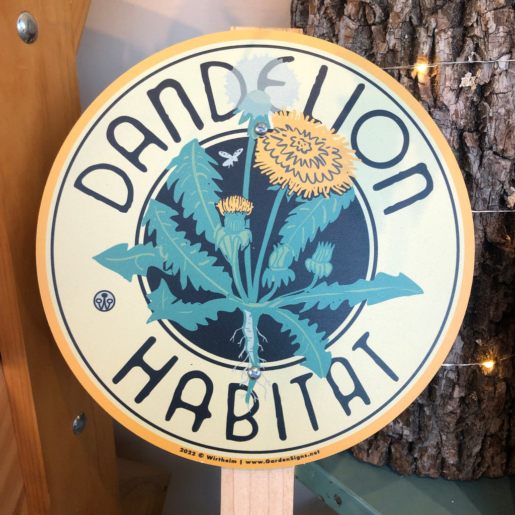 Dandelion Habitat - Garden Sign - The Regal Find