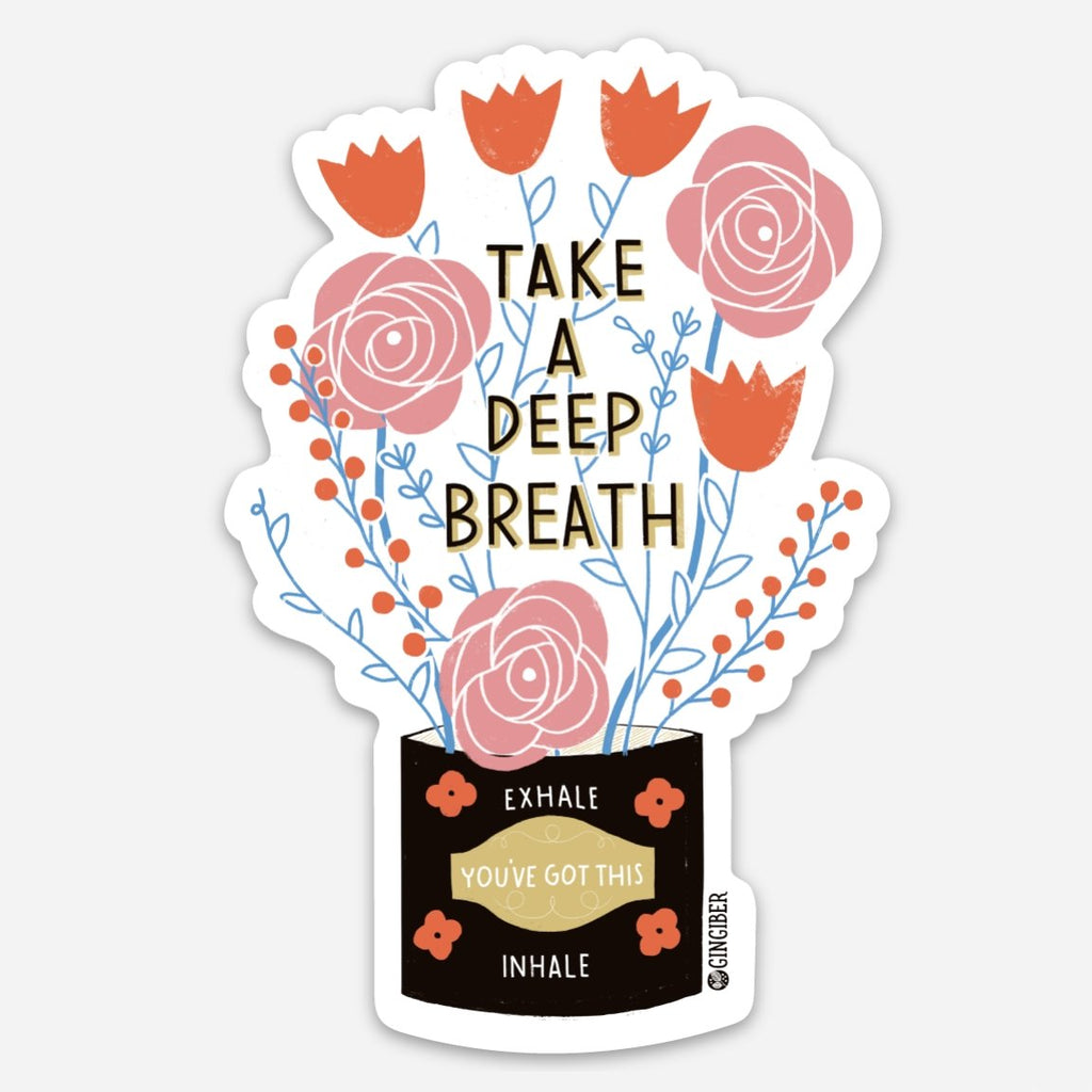 Deep Breath Sticker - The Regal Find