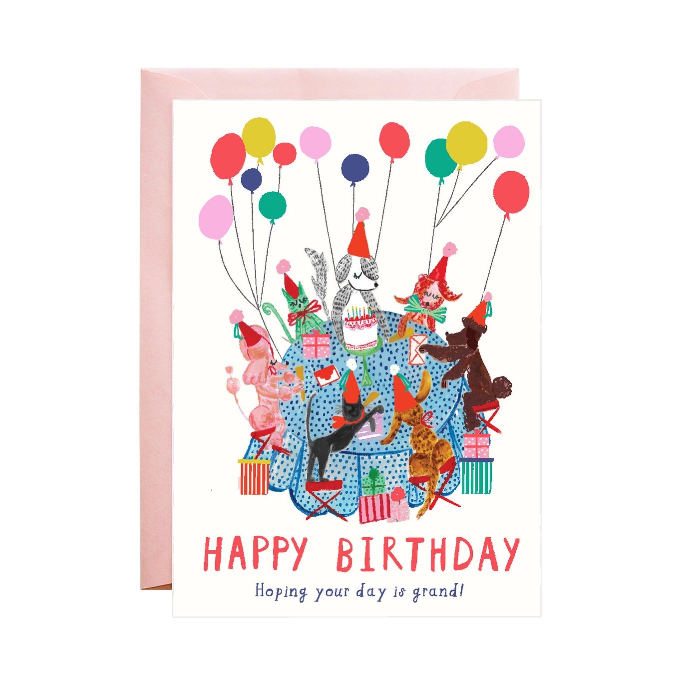 Dog Party Birthday Card - The Regal Find