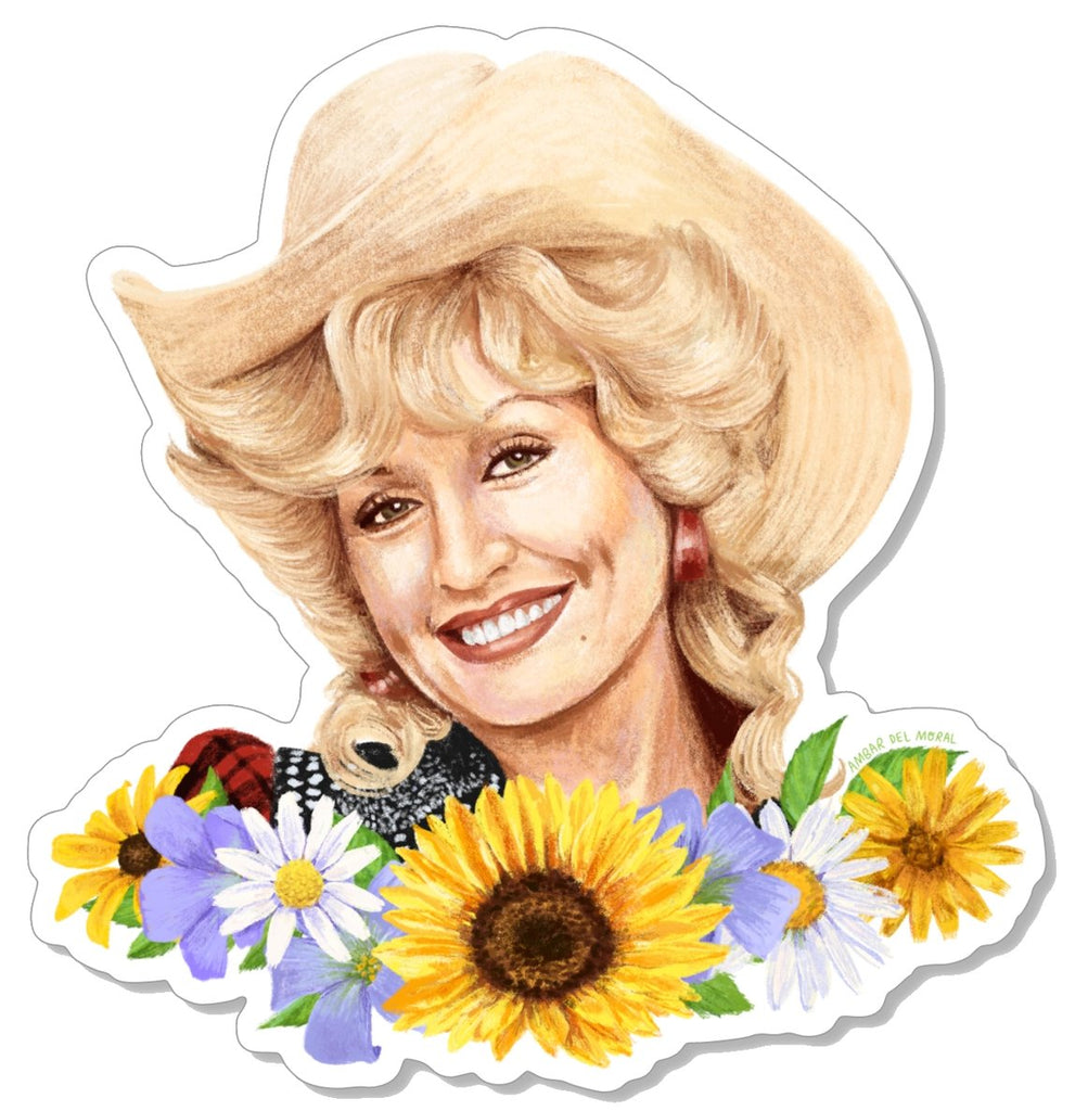 Dolly Parton Wild Flowers Sticker - The Regal Find