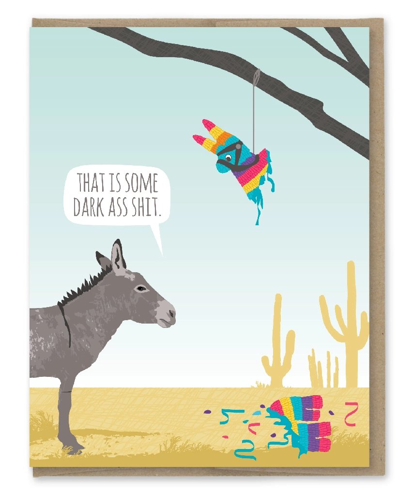 Donkey Pinata Birthday Card - The Regal Find