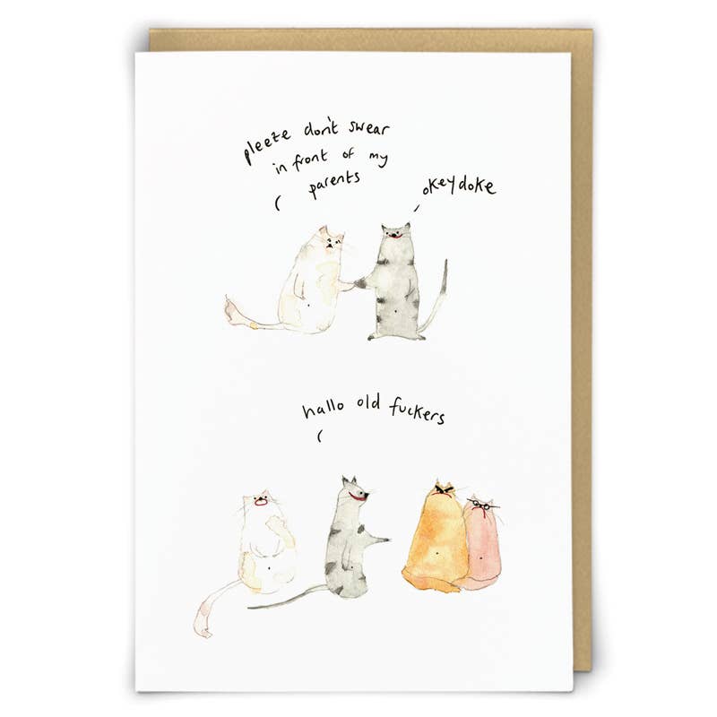 Don't Swear Greetings Card - The Regal Find