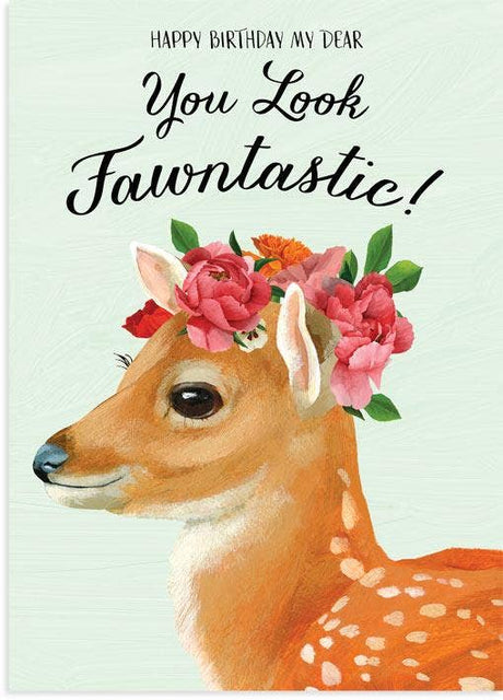 Fawn Birthday Card - The Regal Find