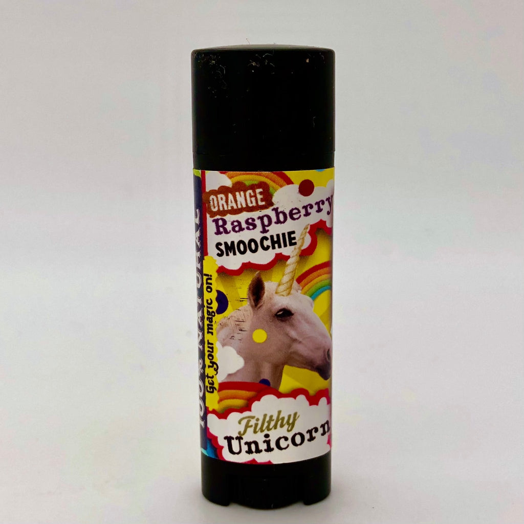Filthy Unicorn Raspberry Orange Smoochie Lip Balm - The Regal Find