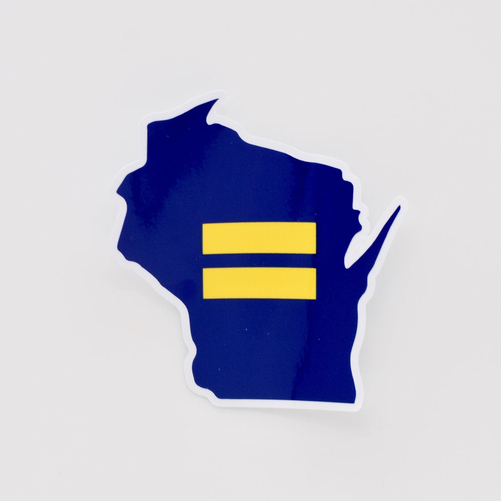 Flags Over Wisconsin Human Rights Sticker - The Regal Find
