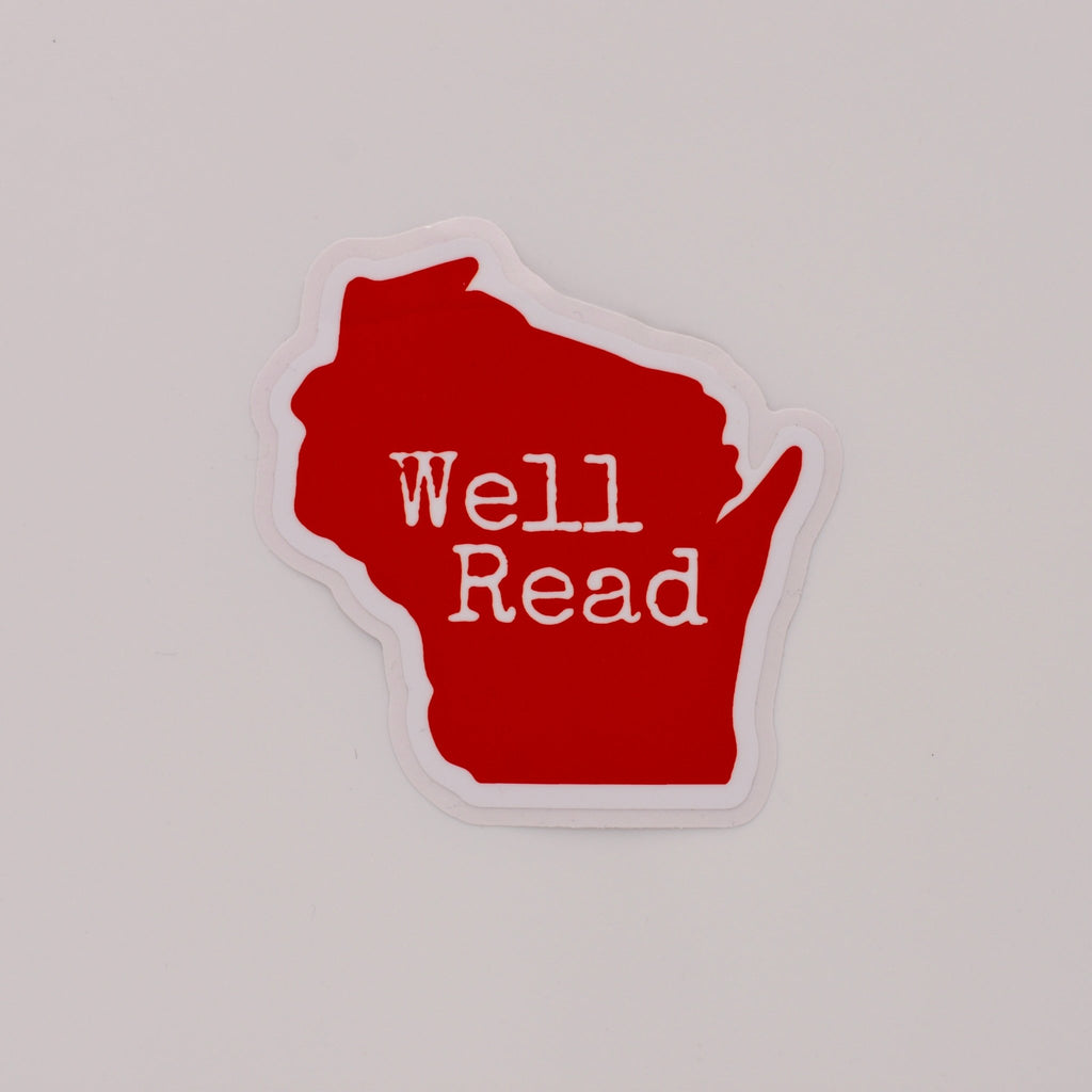 Flags Over Wisconsin Well Read Sticker - The Regal Find