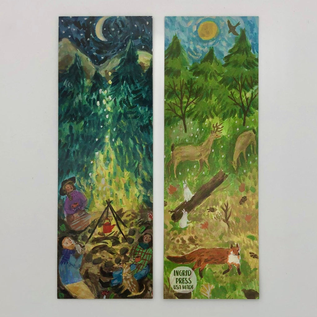Forest Campfire Bookmark - The Regal Find