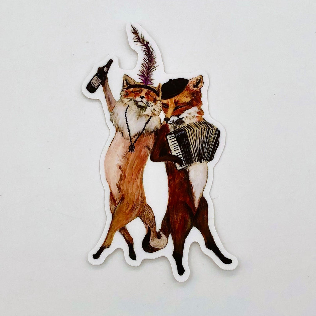French Foxes Sticker - The Regal Find