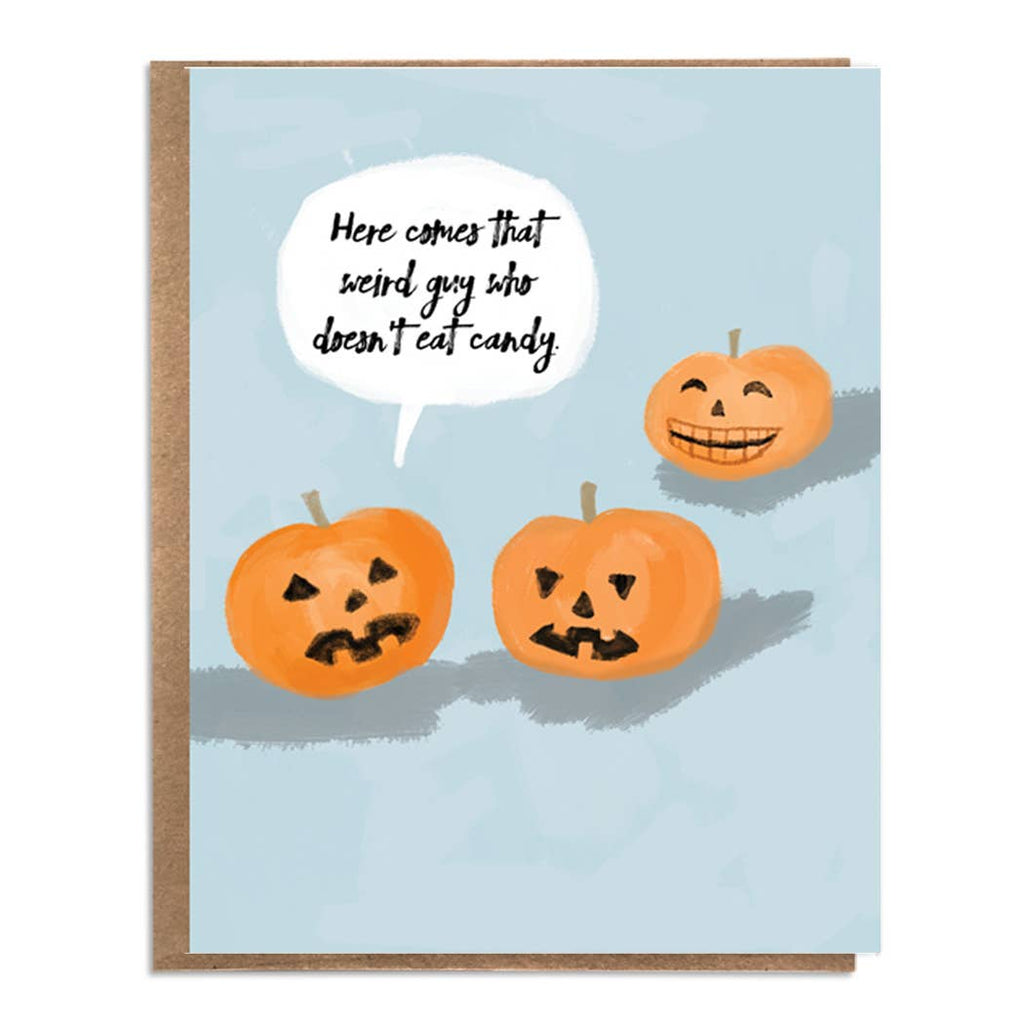 Funny Halloween Card; Pumpkins, Jack-o-lanterns, Funny Denti - The Regal Find