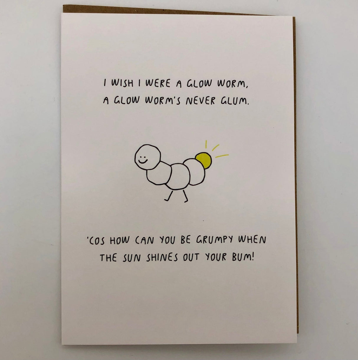 Glow Worm Greetings Card - The Regal Find