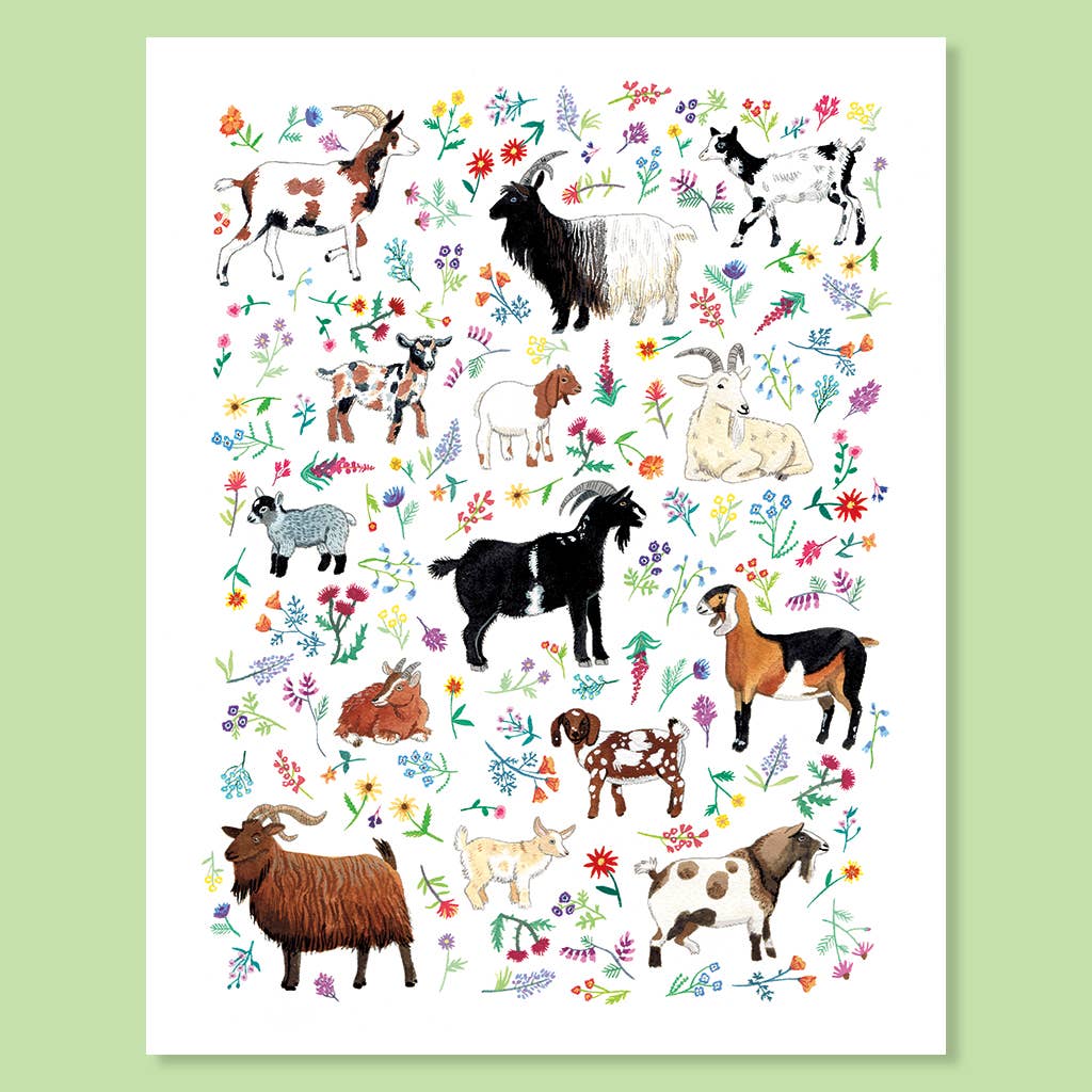 Goats Galore Print - The Regal Find