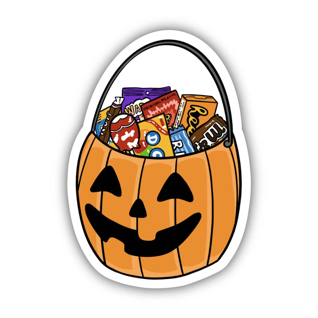 Halloween Bucket with Candy Sticker - The Regal Find