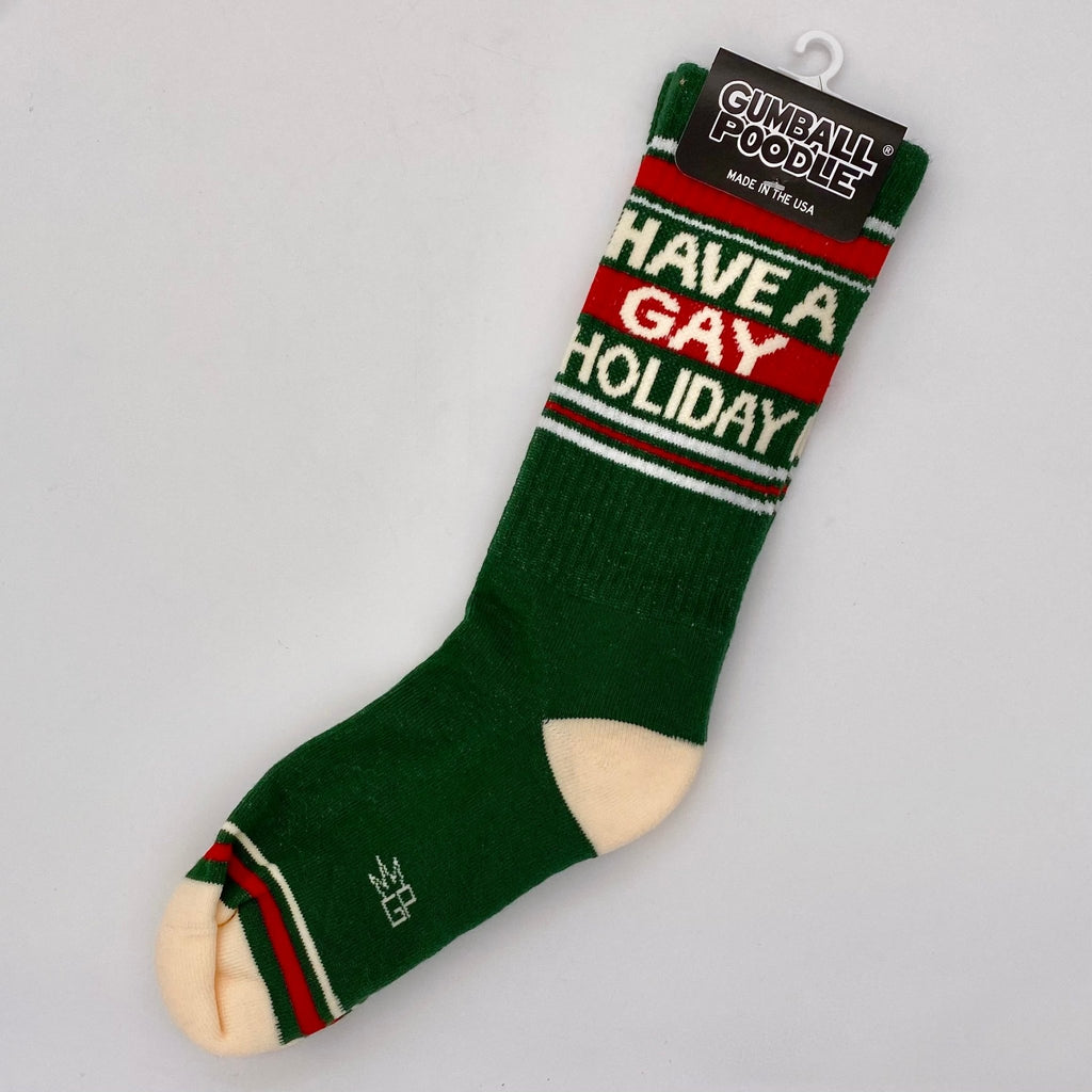 Have A Gay Holiday Gym Crew Socks - The Regal Find
