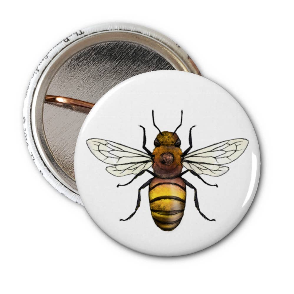 Honey Bee 1" Button Pins - The Regal Find