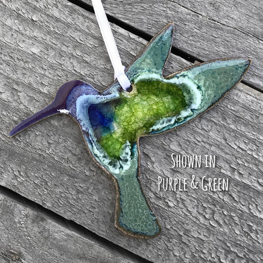 Hummingbird Ornament - Handmade Ornament, Ceramic Ornament: Assorted Best Sellers - The Regal Find