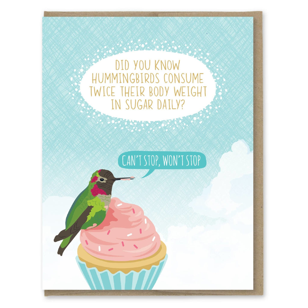 Hummingbird Sugar Birthday Card - The Regal Find