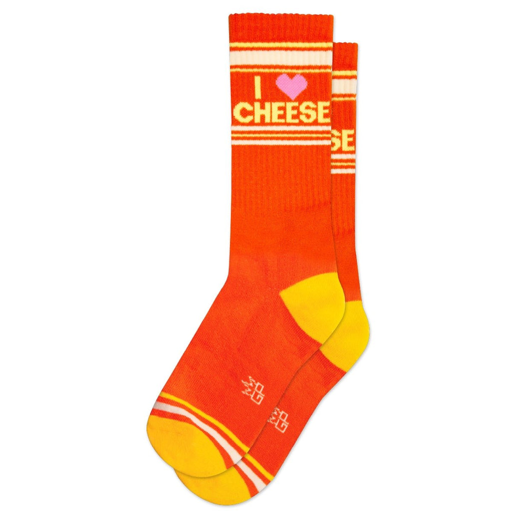 I ❤️ CHEESE Gym Crew Socks - The Regal Find