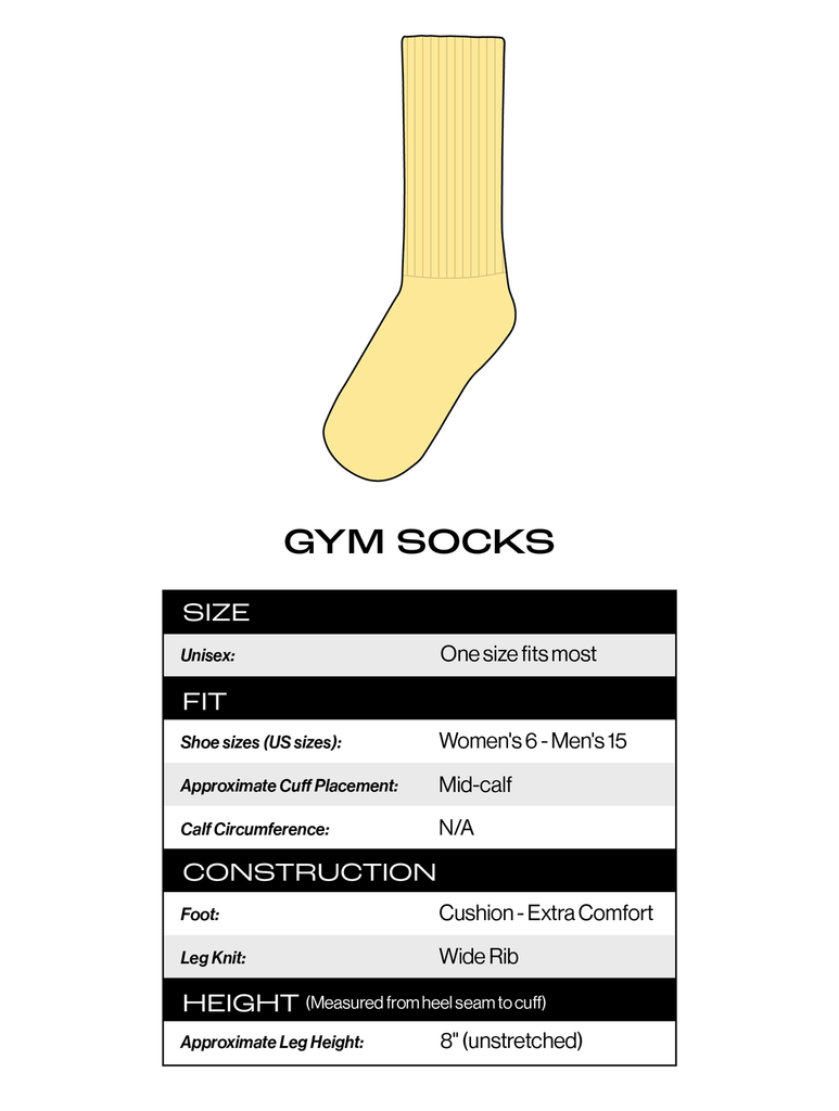 I ❤️ CHEESE Gym Crew Socks - The Regal Find