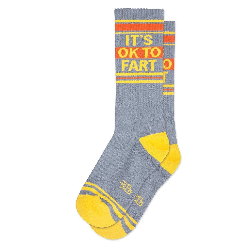 It's Okay To Fart Gym Crew Socks - The Regal Find