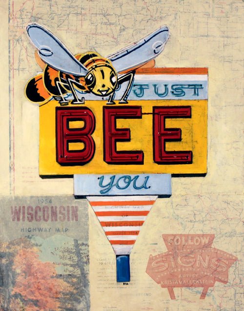 Just Bee You Map Print - The Regal Find
