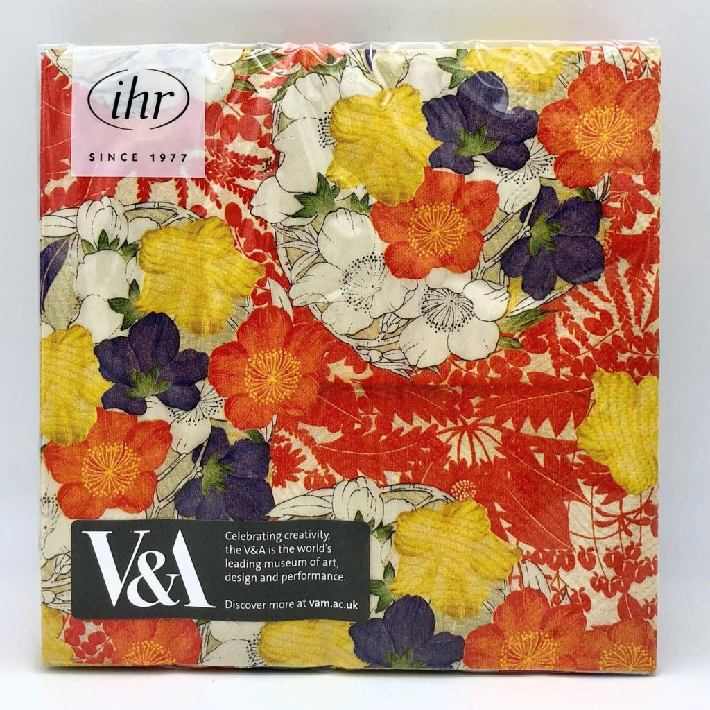 Kimono Flowers Lunch Napkins - The Regal Find