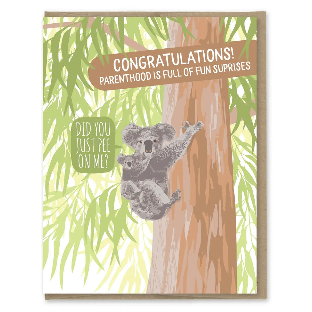 Koala Pee Baby Card - The Regal Find