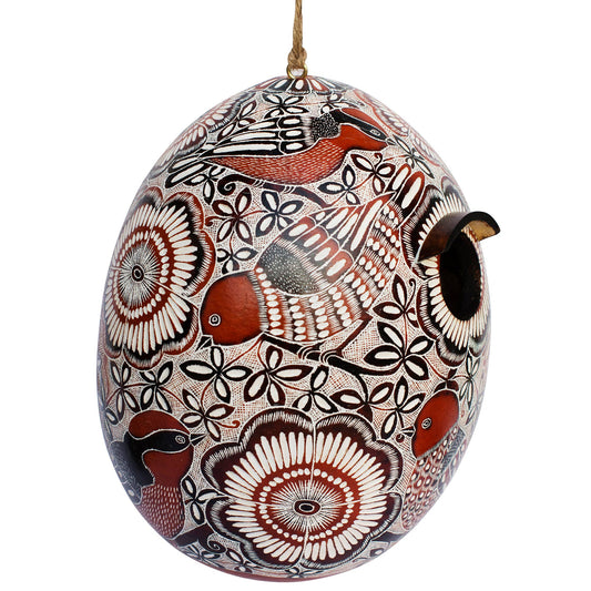 Lace Birds Birdhouse - Gourd Bird House - The Regal Find