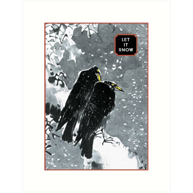 Let It Snow Card | Holiday Greeting Card - The Regal Find