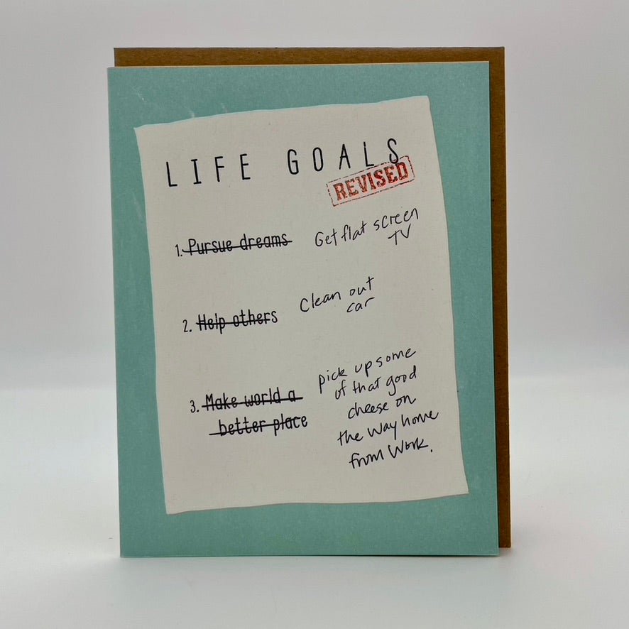 Life Goals, Revised Card - The Regal Find
