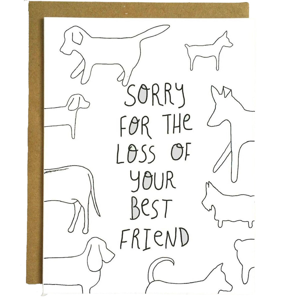 Loss of Best Friend Dog Sympathy Card - The Regal Find