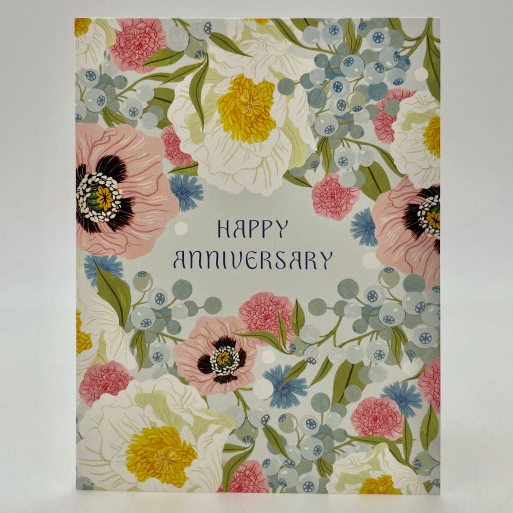 Lush Flora Anniversary Card - The Regal Find