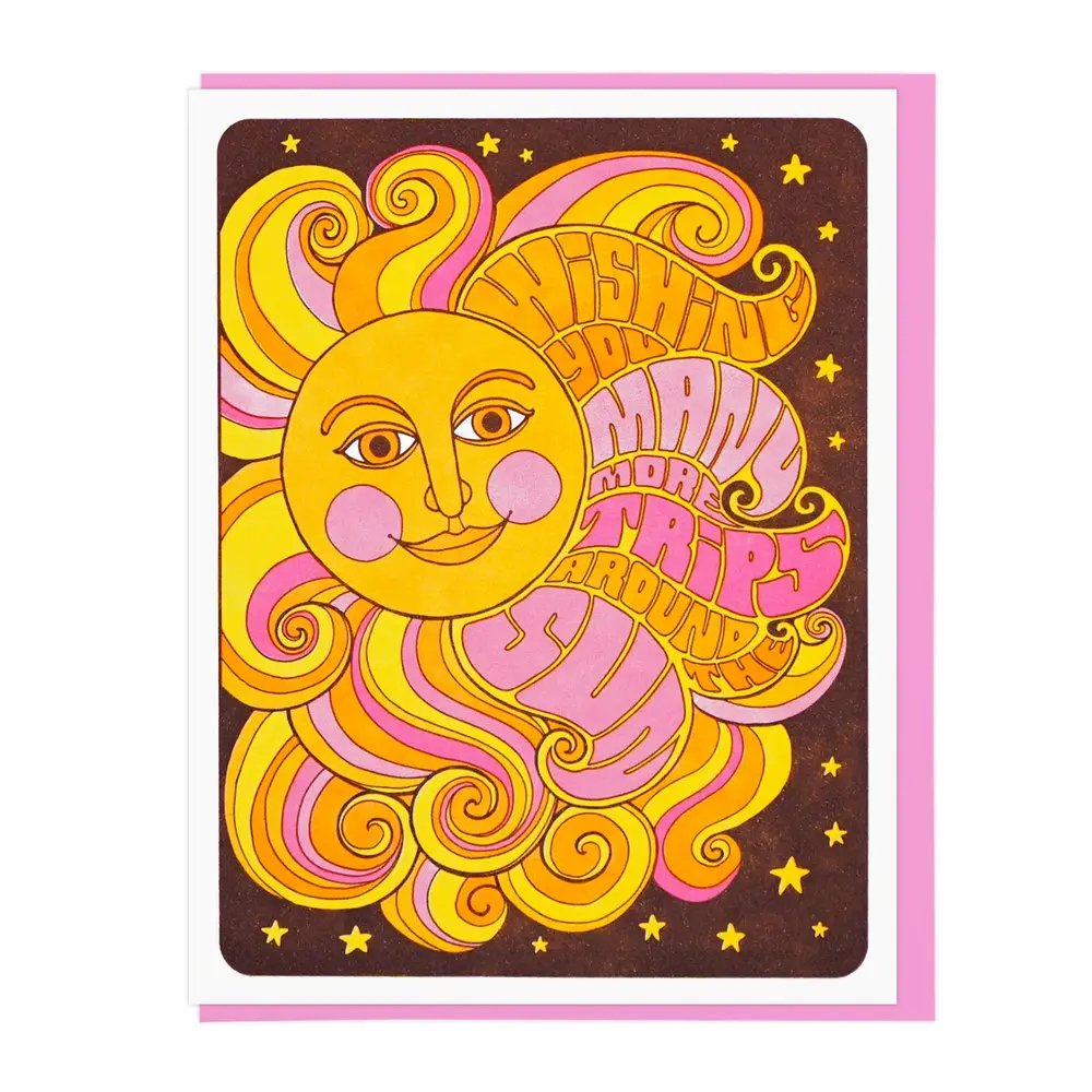 Many More Trips Around The Sun Birthday Card - The Regal Find