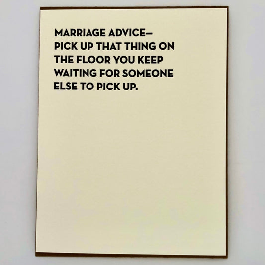 Marriage Advice Card - The Regal Find