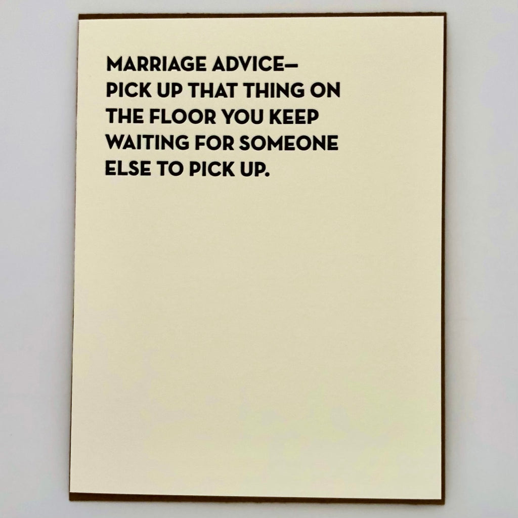 Marriage Advice Card - The Regal Find