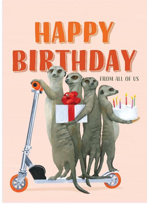 Meerkats Birthday Card - The Regal Find