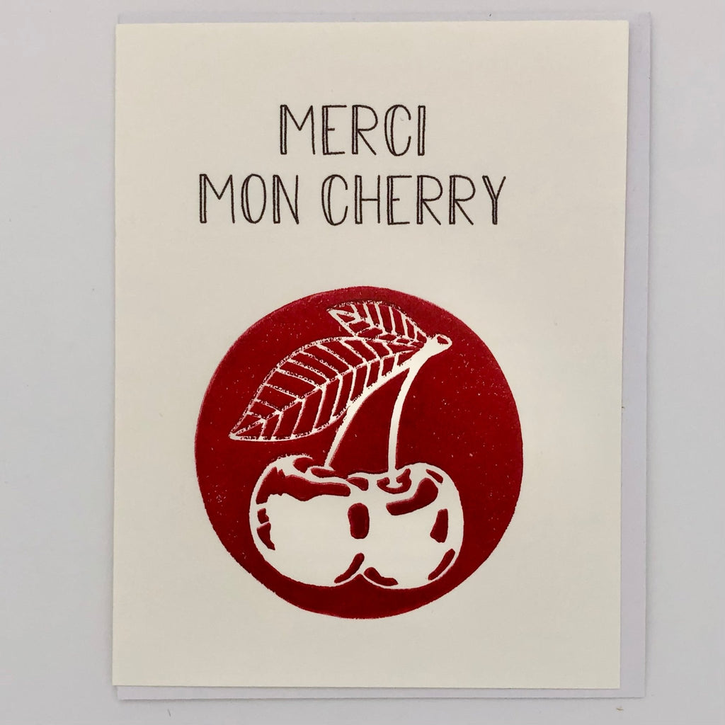Merci Mon Cherry Card - The Regal Find