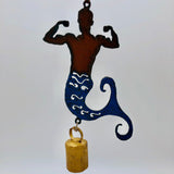 Metal Merman With Bell Ornament - The Regal Find