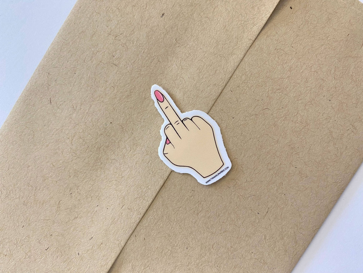 Middle Finger Envelope Sticker Seals - The Regal Find