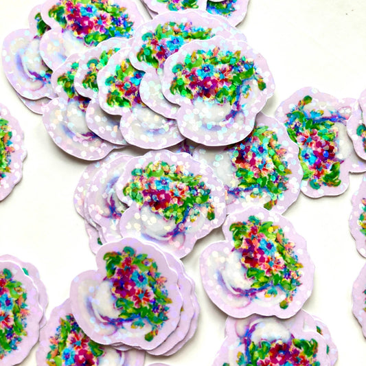 Mini Watercolor Floral Mugs Stickers - The Regal Find