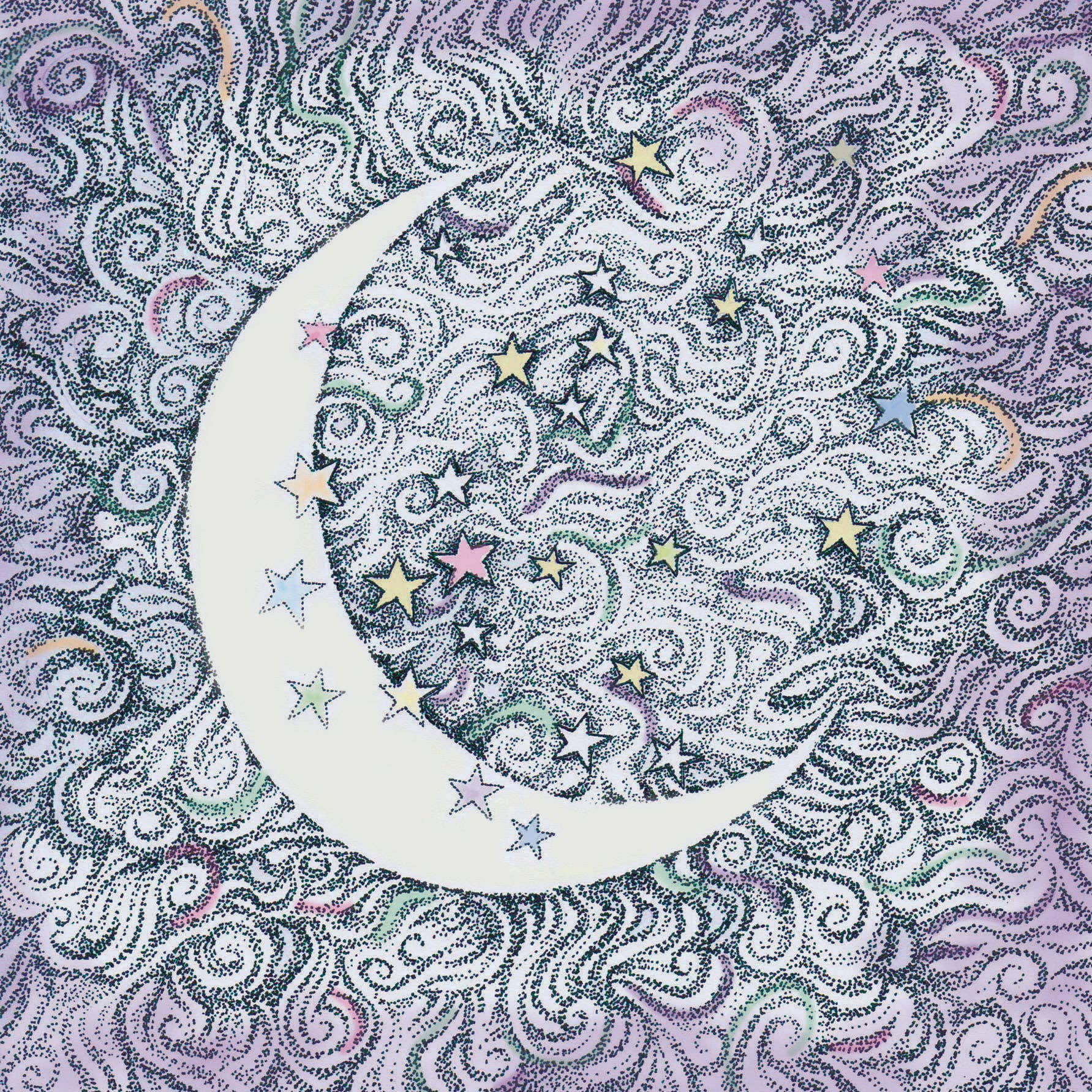 Moon and Stars Greeting Card - The Regal Find