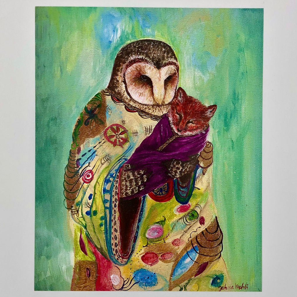 "Mother Owl" Signed Print 8"x10" - The Regal Find