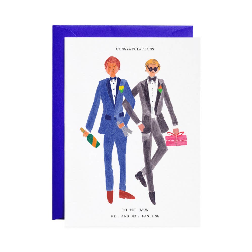 Mr and Mr Dashing - Greeting Card - The Regal Find