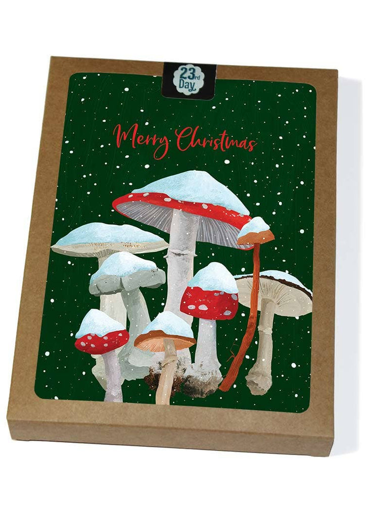 Mushroom Christmas Boxed Christmas Cards - The Regal Find