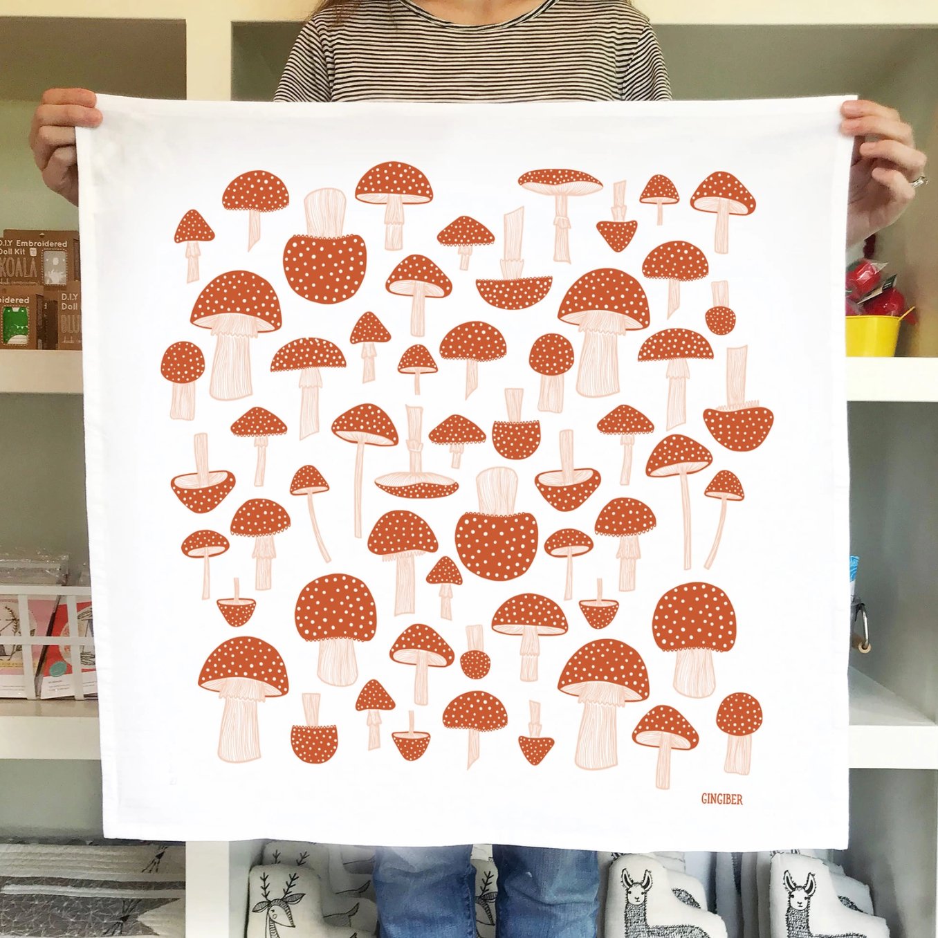 Mushroom Tea Towel - The Regal Find